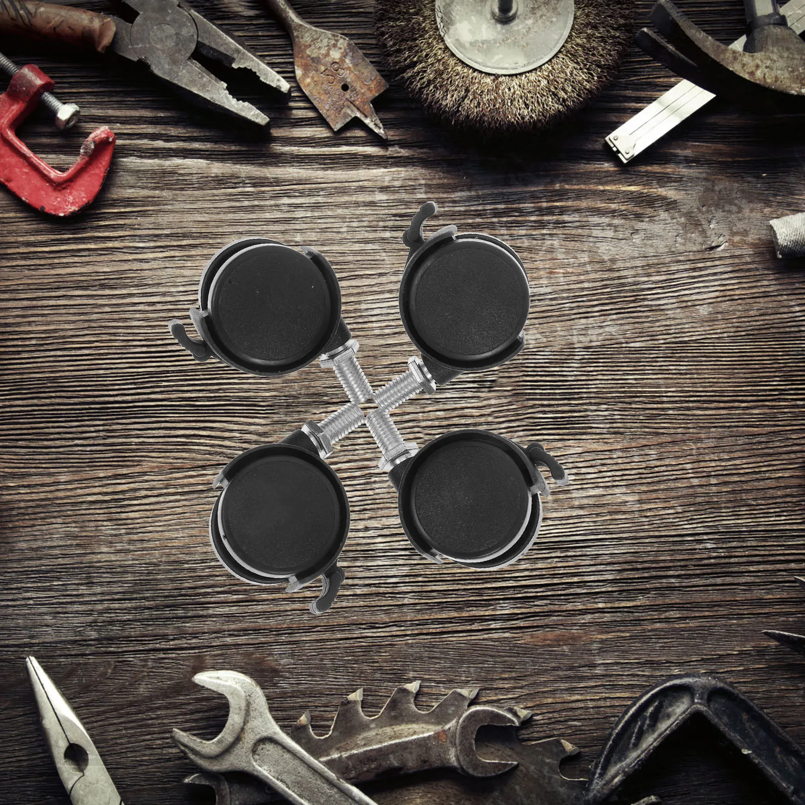 

4 Pcs Caster Wheels Computer Planter Office Accessories Wheels for Planter Home Office Furniture Hardware Accessories