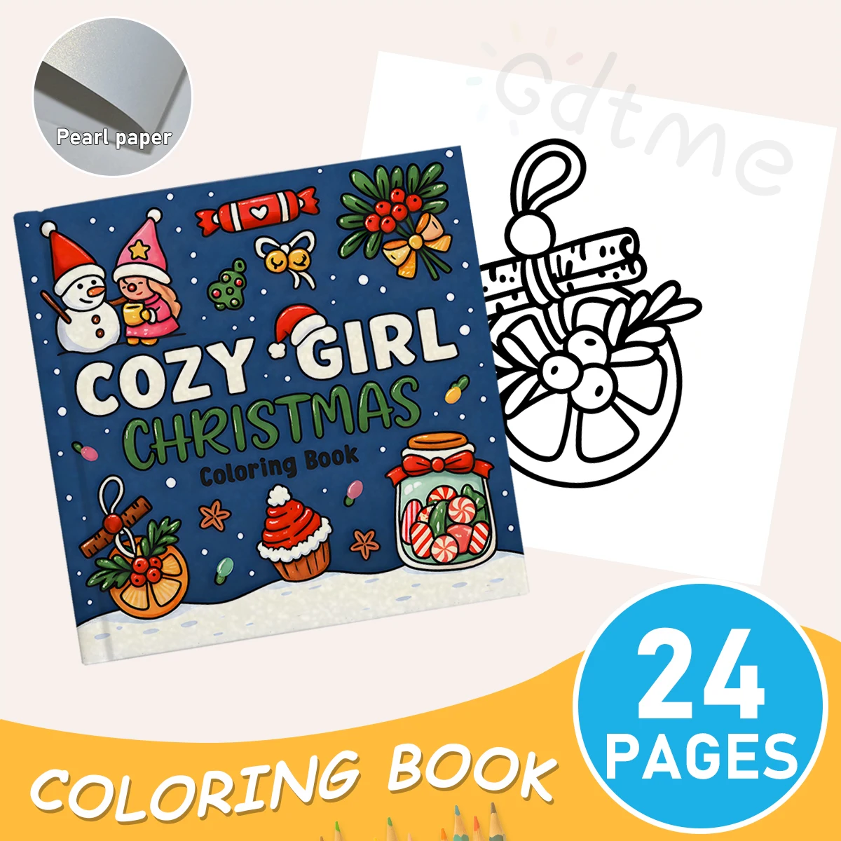 COSY GIRL CHRISTMAS Malbuch Montessori Geschenk Pädagogische Graffiti Malbuch Zeichenspiele Spielzeug Weihnachten Perfekte Geschenke – Detail 1