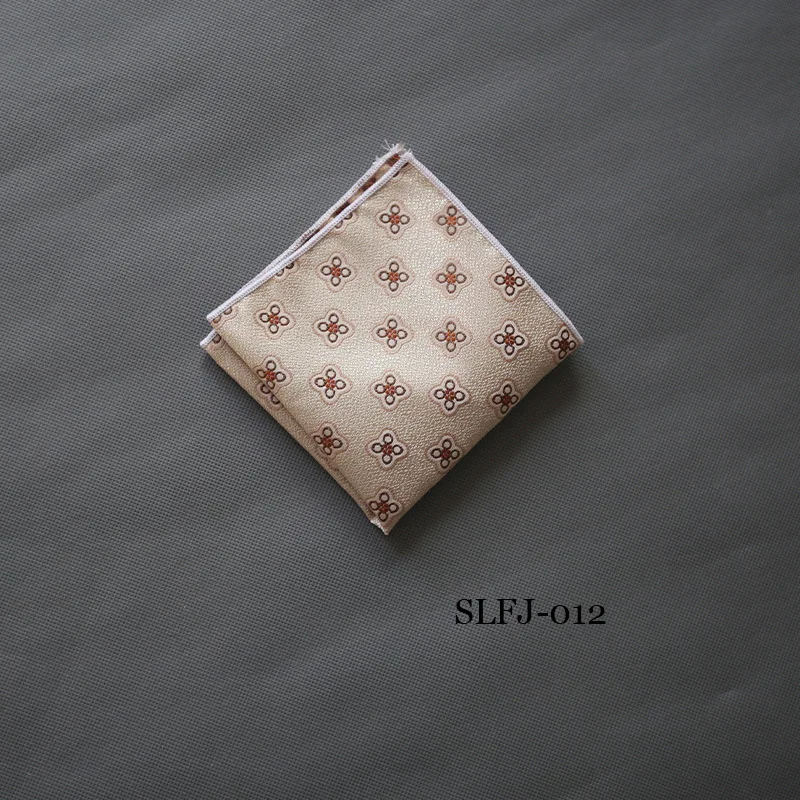 5pcs Men's Suit Dyed British Pocket Towel Korean Version Casual Pattern Business Groom Chest Towel Wearing Handkerchief