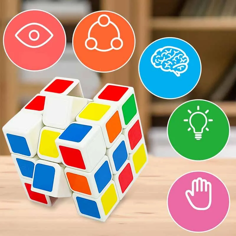 5Pcs Children's Puzzle Toys 3.5cm Magic Cube Small Toys Thinking Training Creative Toys Fingertip Fun Magic Cube Toys