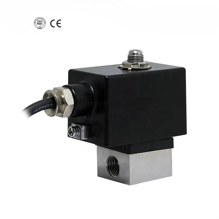 3/8 بوصة 1/8 بوصة 240 فولت 2-Way 300 بار صمام الملف اللولبي للمياه عالي الضغط