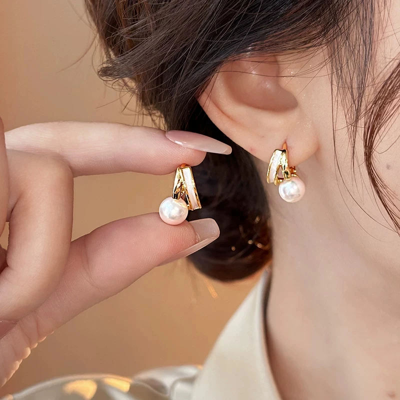 raytimone-double-layer-drip-glaze-color-blo-pearl-earrings-women's-new-2026-faion-jewelry-ear-jewelry