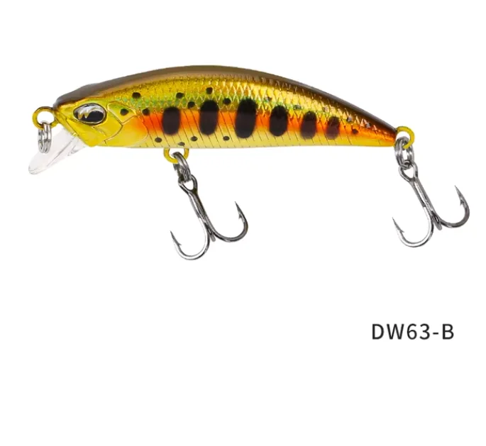 TSURINOYA 4PCS DW63 Sinking Minnow Mini Harde Lokken 50S 50mm 5g Kleine Kunstmatige Vissen Lokken wobblers Crankbait Forel Aas