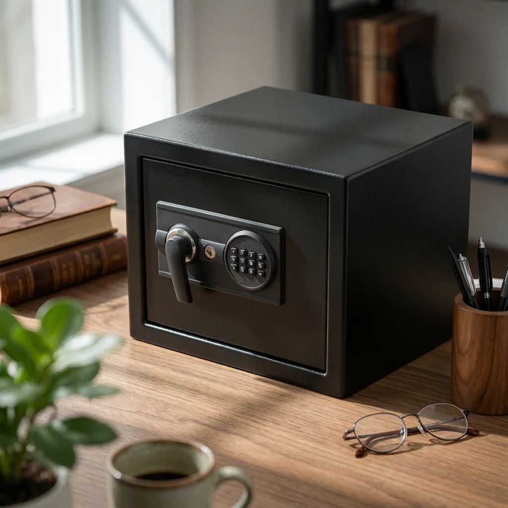 Package Drop Box with Keypad Electronic Parcel Drop Box Parcel Safe Keyless Mailbox Metal for Homeowners, Porch, Doorway
