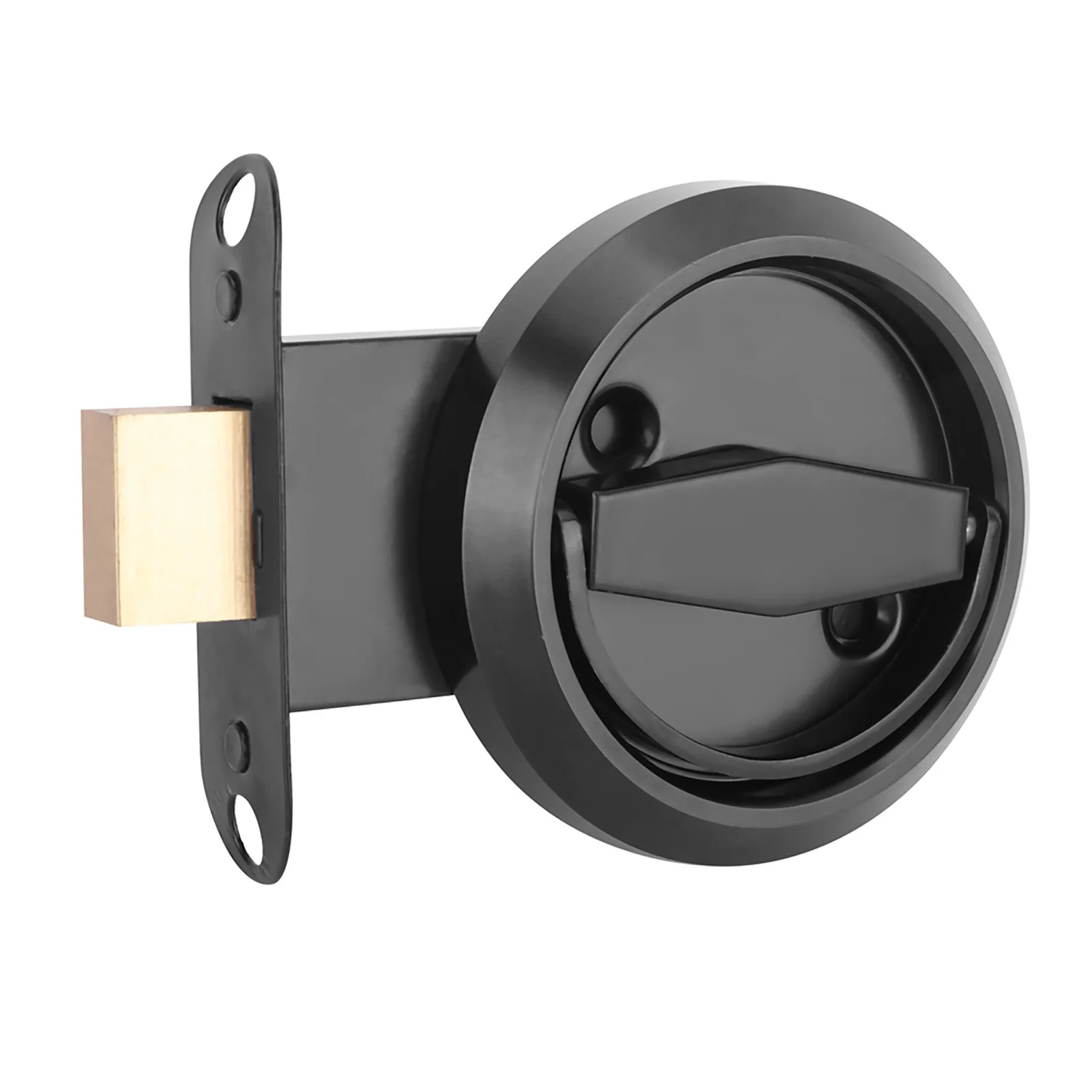 

Stainless Steel Door Lock With Handle Pull Ring For Cabinet Drawer Closet Door