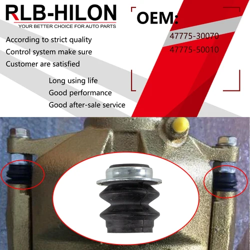 Imagen 2 del producto Guía de pinza de freno de fuelle, 4 piezas, para TOYOTA (AVENSIS/COROLLA/RAV 4) LEXUS (IS/GS/LS) 47775-30070 47775 30070