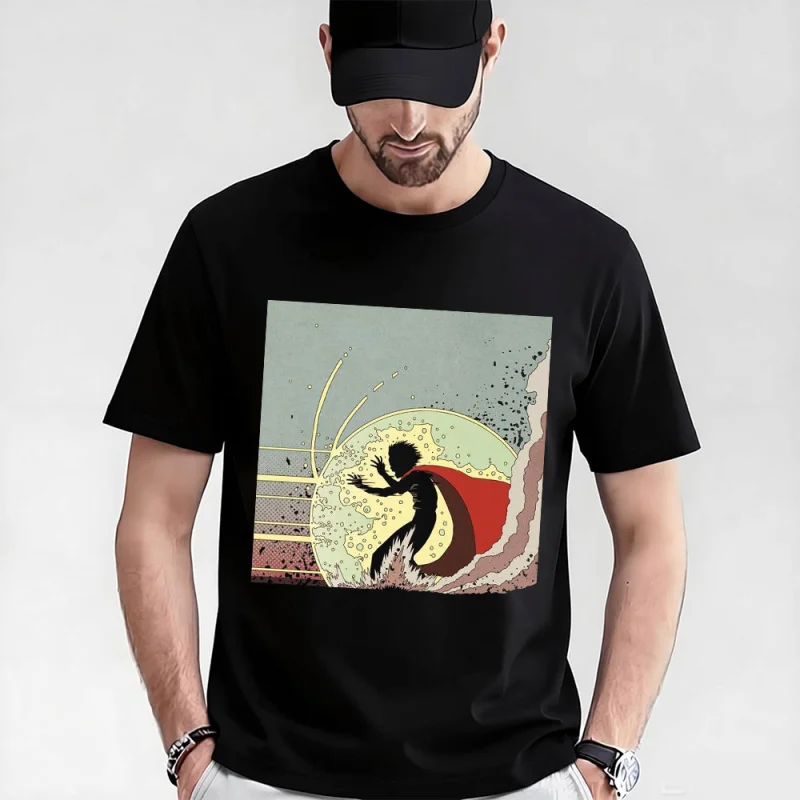 

0325 Otomo Akira Anime T Shirt Cyberpunk Manga City explosion Graphic clothes cyber mecha Neo-Tokyo Streetwear All size tops
