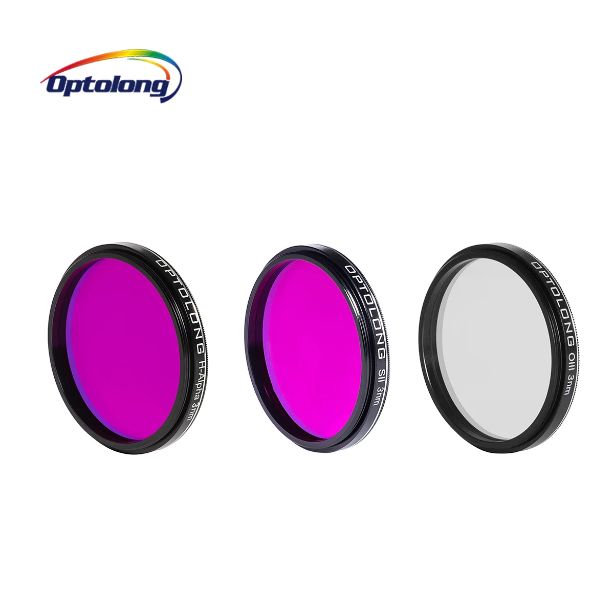 

OPTOLONG 3nm SHO Extra Narrow Band Filters H-Alpha SII OIII Filters Kit for CCD/CMOS Modified DSLR Camera 2"/36mm Mounted LD2066