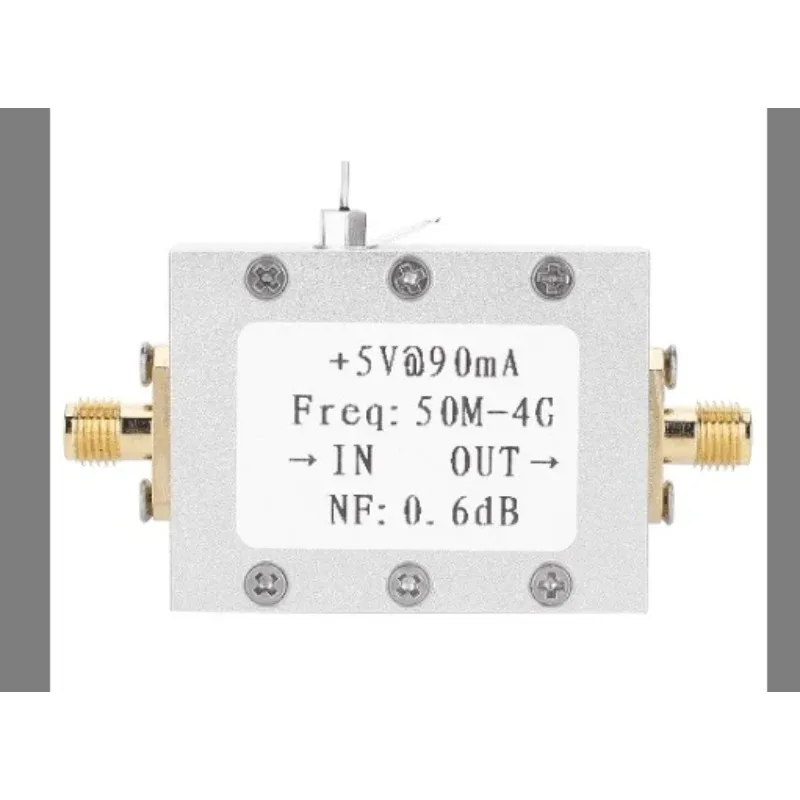 Ultra low noise NF=0.6dB high linearity 0.05-4G broadband amplifier LNA input as low as -110dBm  1pcs