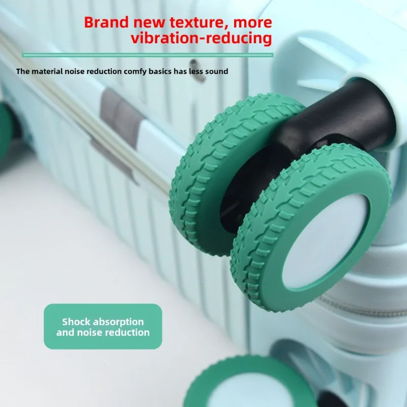 

8PCS Travel Luggage Caster Shoes Silicone Suitcase Wheels Protection Cover Silent Trolley Box Casters Cover Luggage Accessories