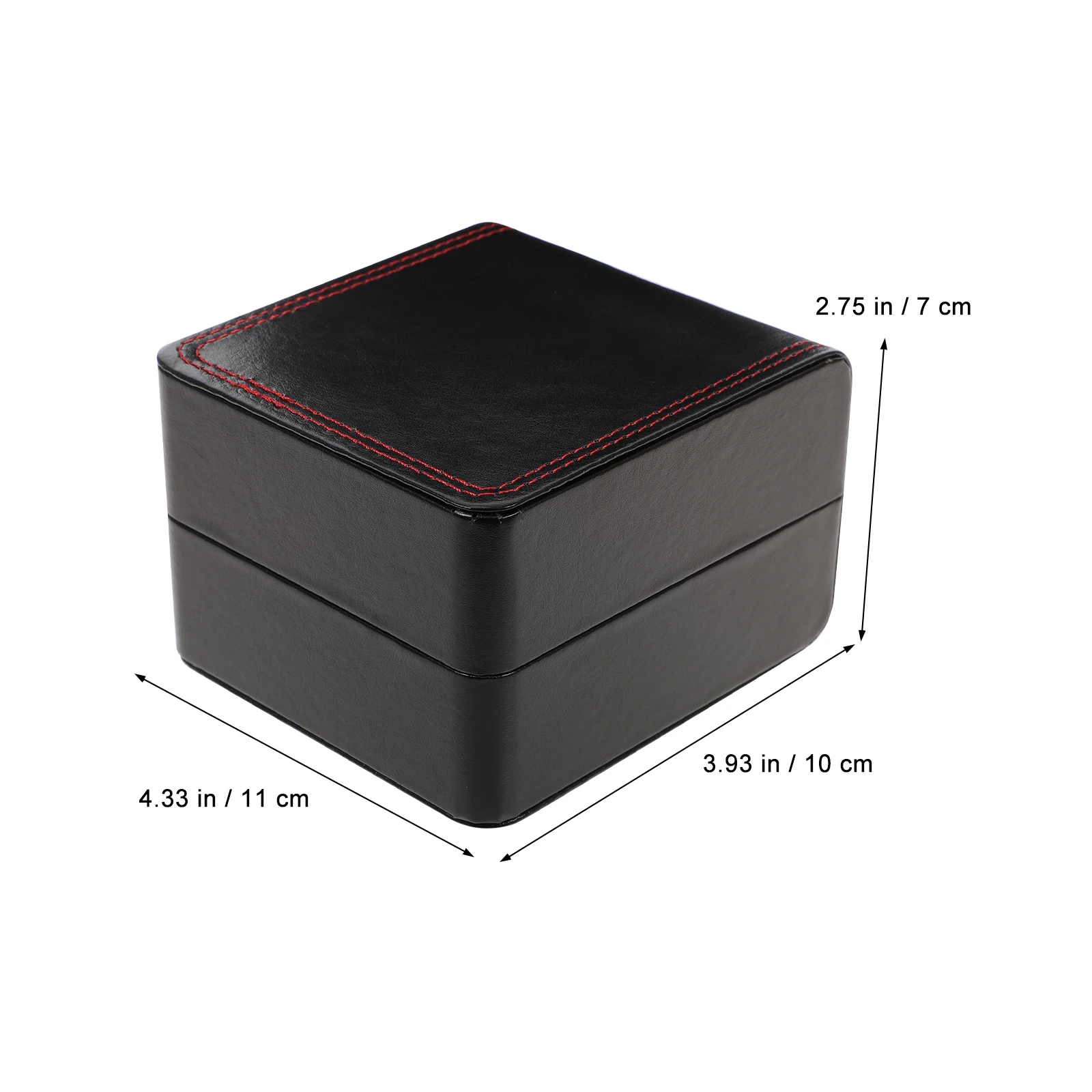 Caja de regalo para reloj Simple, cubierta elástica de PU, caja de almacenamiento para reloj de pulsera, caja de embalaje de joyería