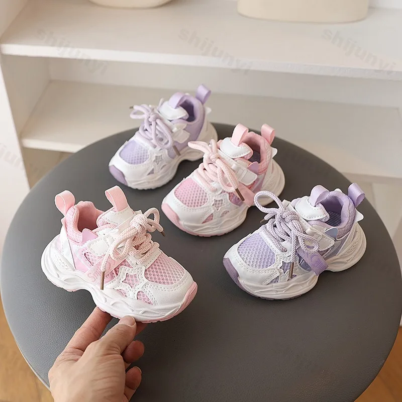 

Girls Sneakers Children Casual Sneakers Fashion 2025 Autumn Toddler Non-slip Sport Shoes Kids Outdoors Breathable Running Shoes