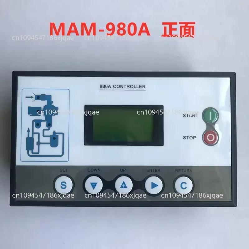 Air compressor computer control display panel; operation reliable and safe