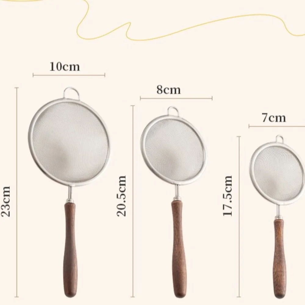New Stainless Steel Matcha Sifter Very Fine Mesh Rust-Proof Tea Strainer Easy to Clean Small Food Sifters for Kitchen