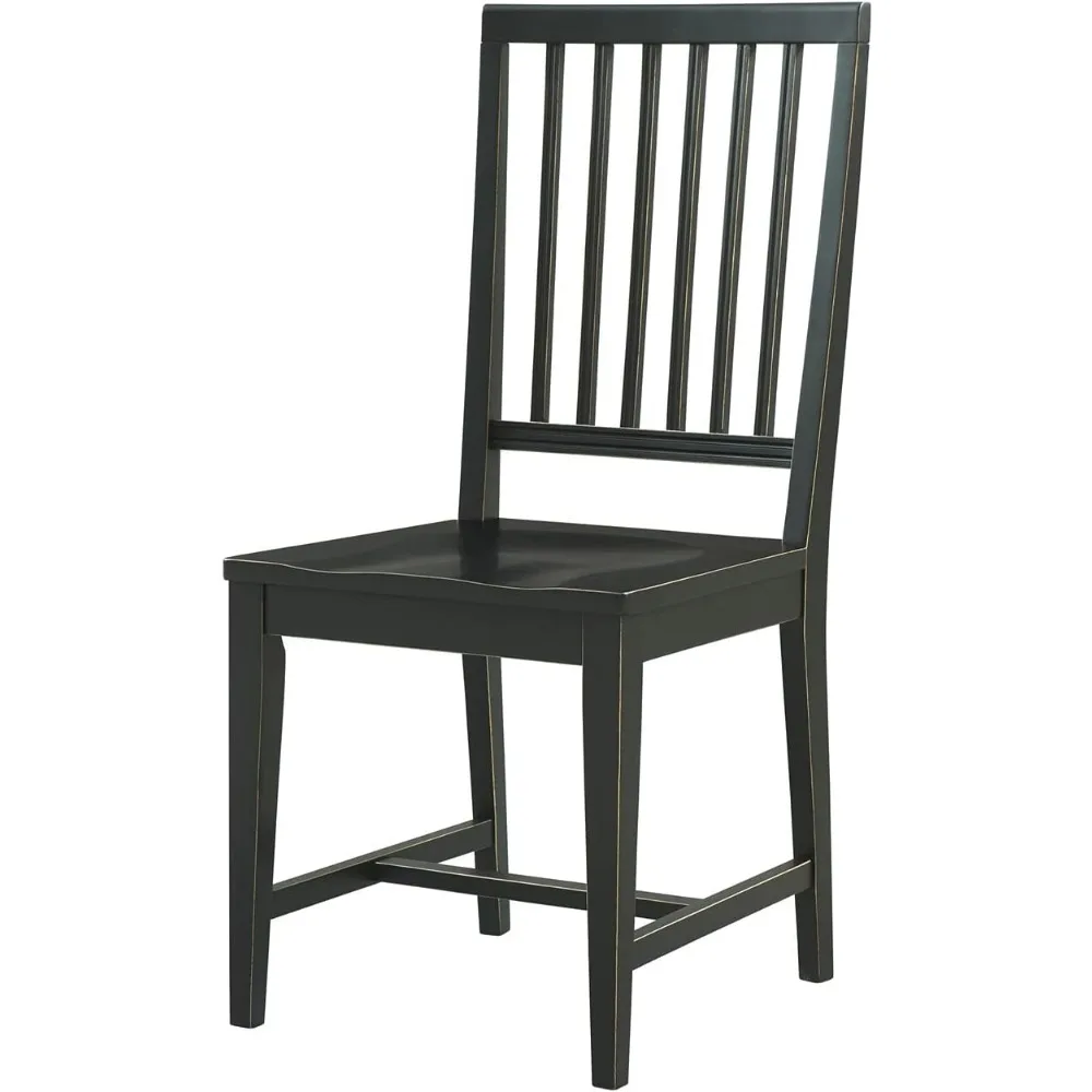 كراسي تناول الطعام الخشبية فيينا، طقم من 2، 17.50 بوصة. عرض × 21.60 بوصة. عمق × 38.50 بوصة. ح، سعة وزن 250 رطل، هيكل من الخشب المطاطي، د