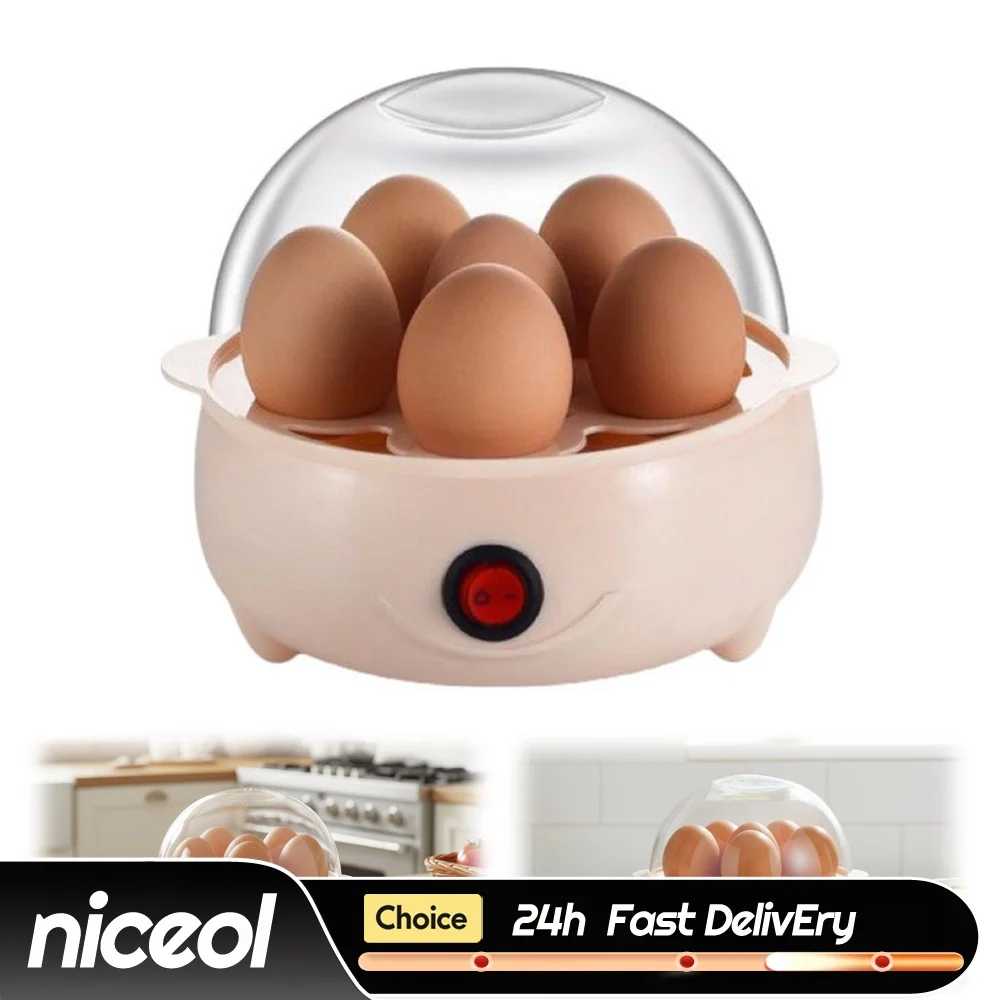 Cuiseur à œufs électrique multifonctionnel 160W 220V, 6 œufs/étage, pour œufs durs et pochés, machine à petit-déjeuner intelligente pour la cuisine domestique 1