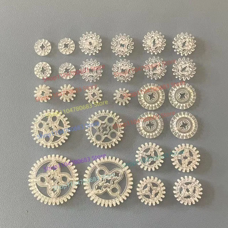 Pack d'accessoires pour blocs de construction MOC, Compatible avec les jouets mécaniques à engrenages pour un assemblage gratuit et un jeu mixte et assorti