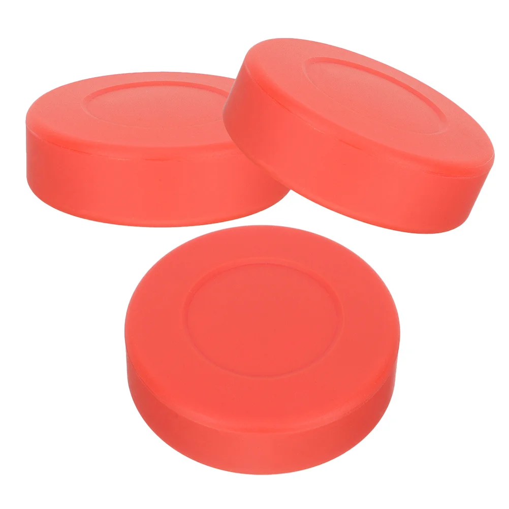 

3Pcs Practice Hockey Pucks Set Matte Finish PVC Ice Hockey Training Puck Adjustable Hardness for Drills Youth Adult