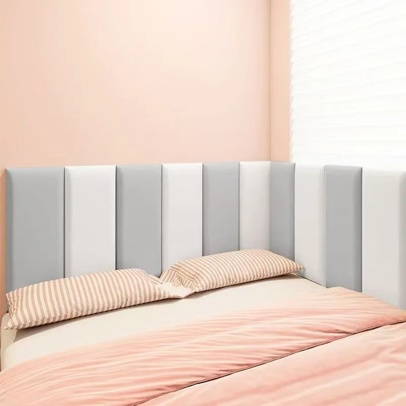 6pcs 3D Anti-Collision Soft Wall Stickers Self-adhesive Wall Padding Rebound Paper Sticker Headboard Protection Room Decoration