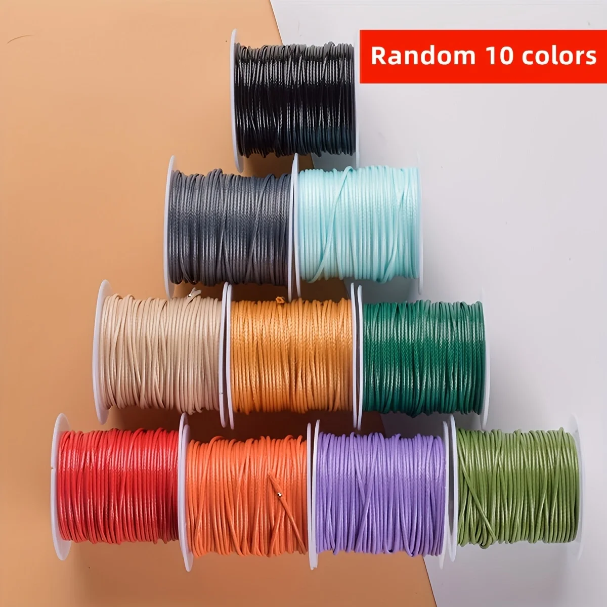 10pcs/set 1000cm*10pcs Random colors sets of 10 colors, 1000cm/1pcs wax thread For various DIY handmade
