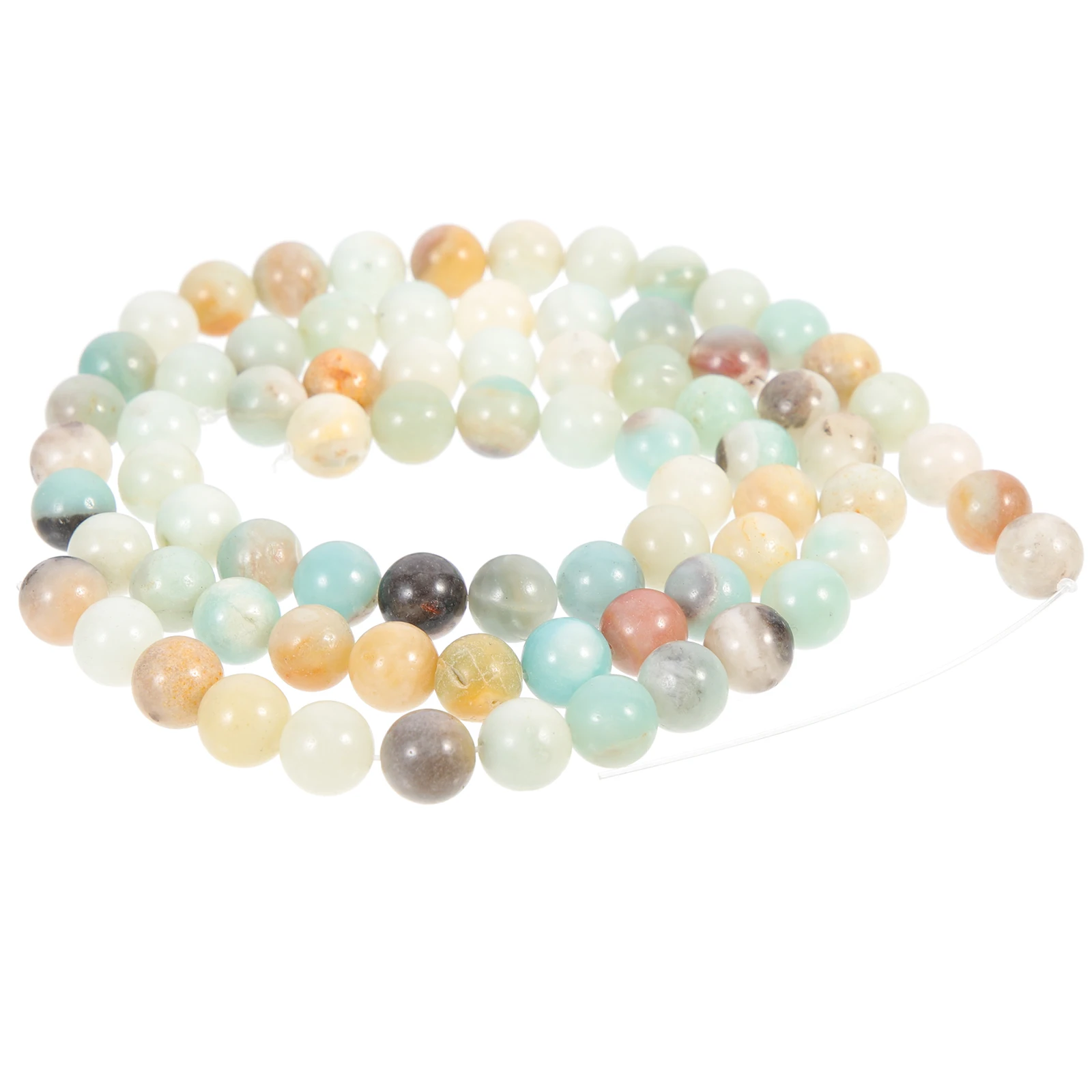 

Natural Stone Beads 2 Strips Bracelet Scattered Accessories Jewelry Craft Loose Bead Necklace Making Household Wear