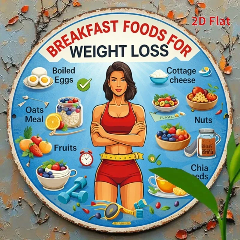 2D 2D Plane - Circular Wooden Sign - Artistic Logo for Healthy Breakfast Food, Decorative Logo for Kitchen Diet Plan - Aliexpress Deal