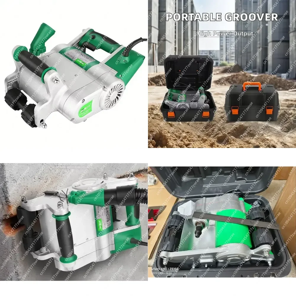 Dust Free Electric Wall Chaser Powerful Wall Groove Cutting Saw Machine Floor Brick Wall Electric Cutter