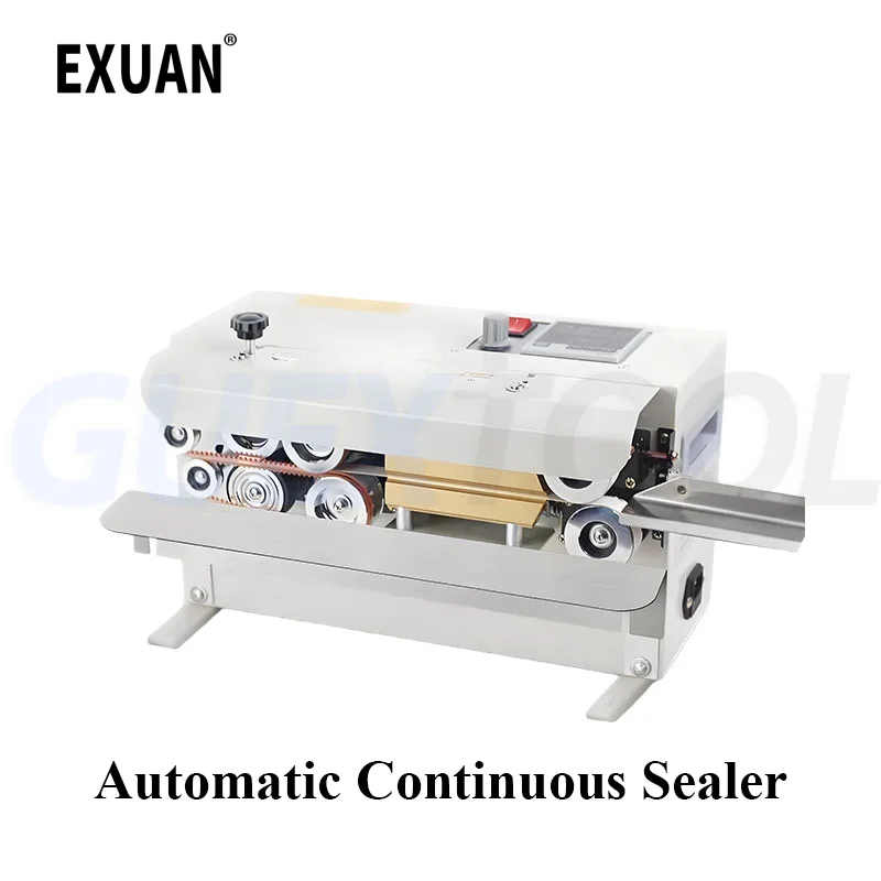 

Desktop Automatic Continuous Sealing Machine Band Sealer Commercial Aluminum Foil Plastic Bag Food Tea Small Packaging Machine