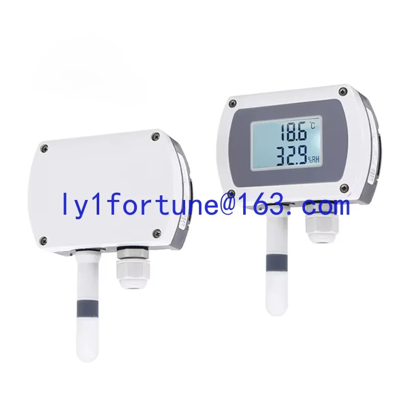 

4-20mA RS485 Wall Mount Air Temperature and Humidity Transmitter Sensor with Display Track Mount