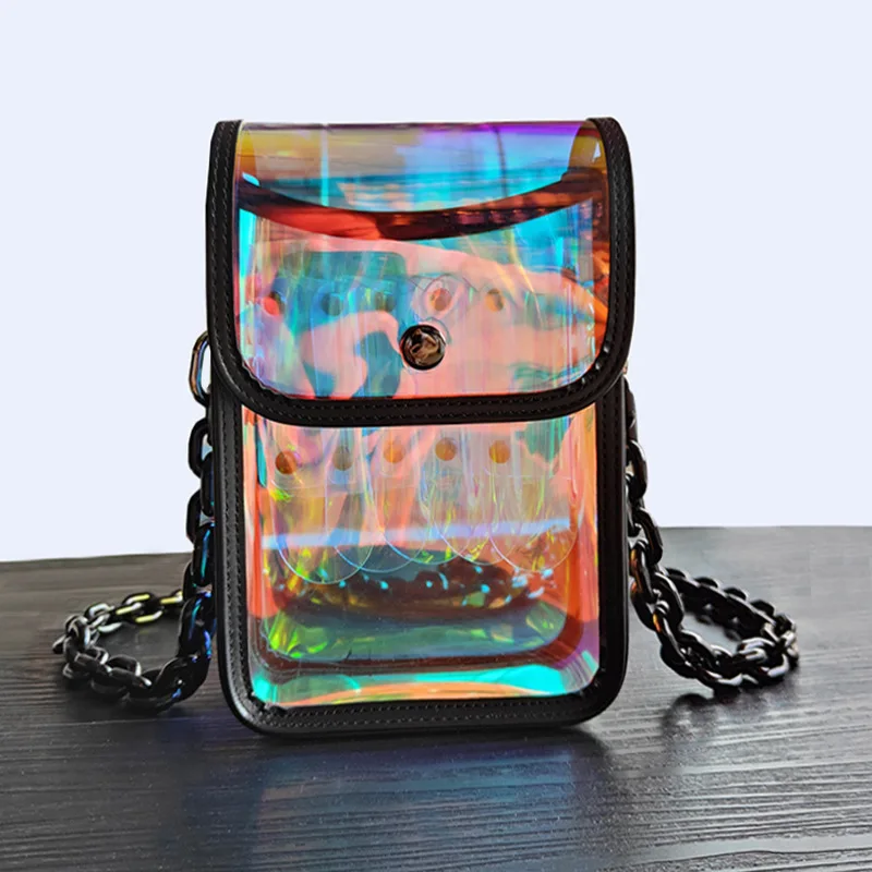 New Barber Shop Clear Scissors Bag Acrylic Shoulder Strap Hairstylist Fanny Pack Crossbody Hair Cutting Bag Kit