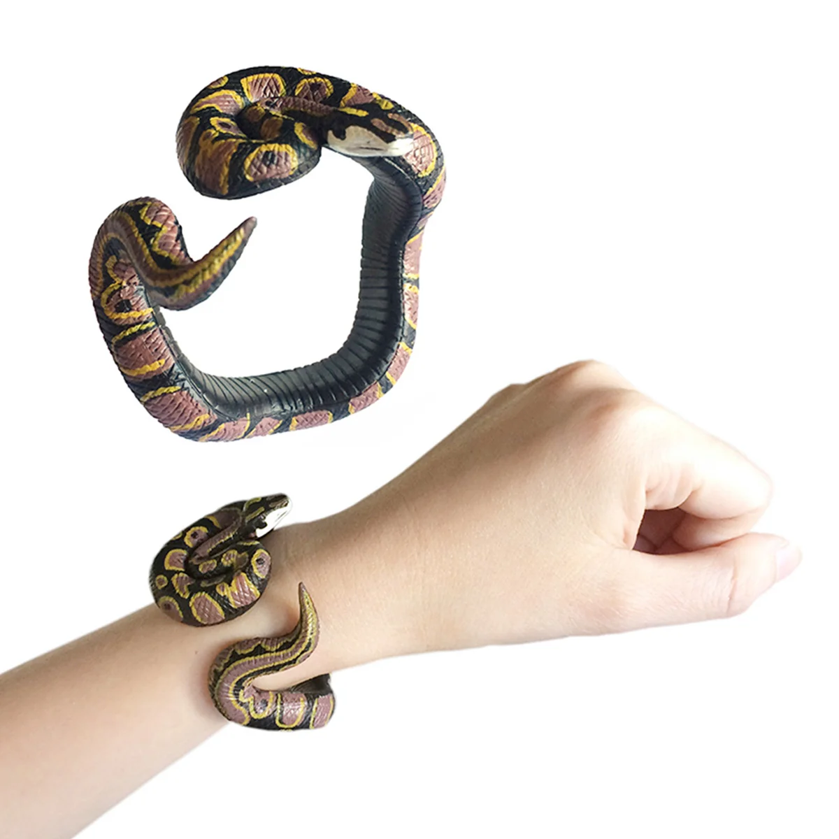 Halloween Toys Kids Wrist Leash Childrens Tricky Snake Prank Figurine Creepy Fake