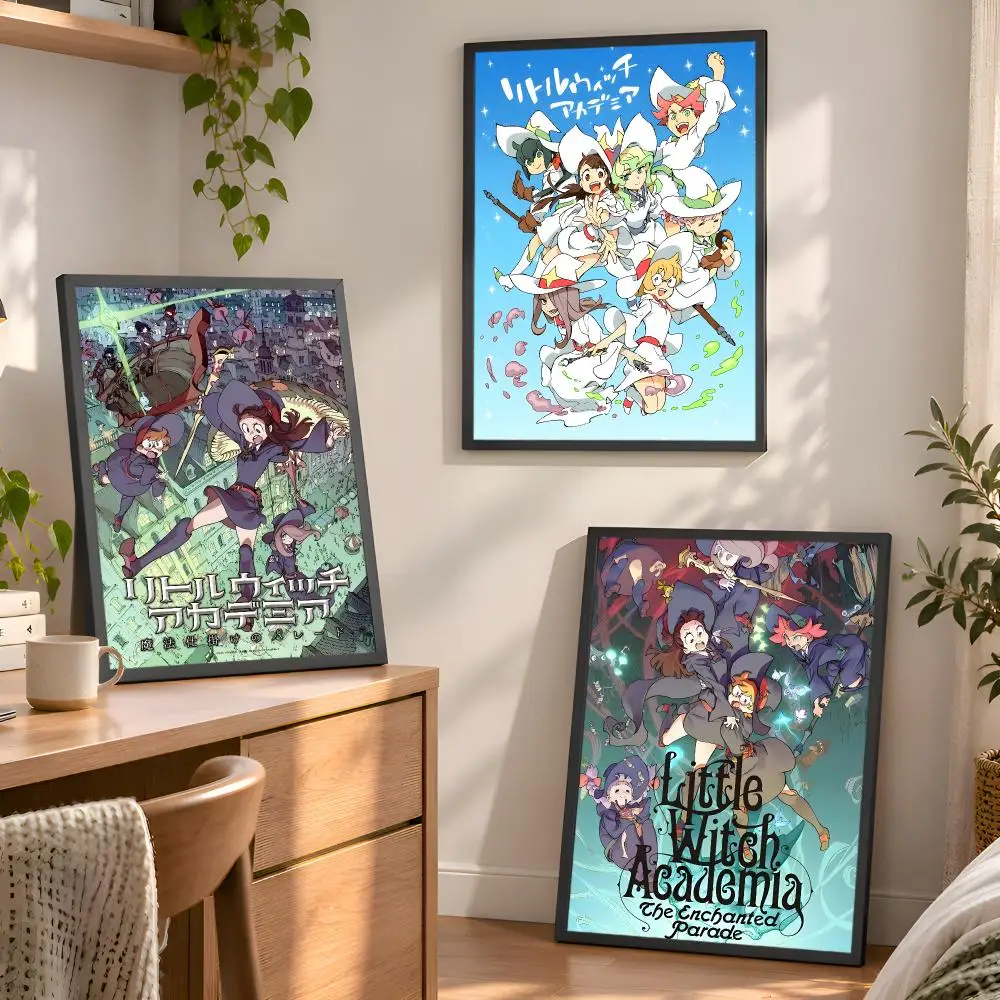 Anime L-Little Witch Academia Poster Aesthetic Wall Art Bedroom Living Room Dorm Office Home Decor