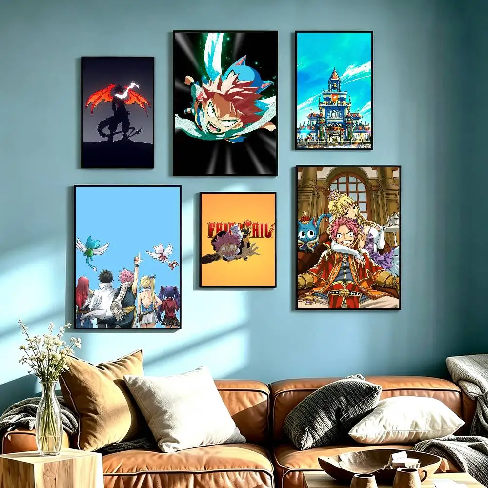 Top Tier Anime FT Poster High Quality Dorm Living Room Aesthetic Wall Decoration Painting Stickers Gift