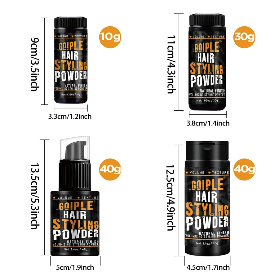 GOIPLE Hair Styling Powder Increase Volume Capturing Modeling Hairstyles Long-Lasting Texture Powders Spray Unisex