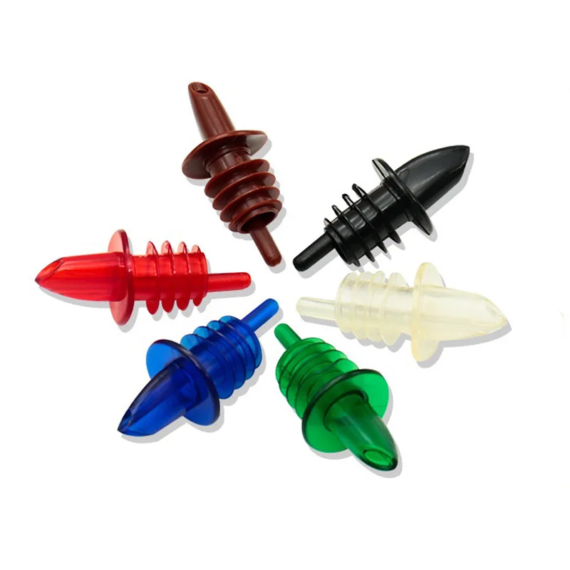 500Pcs/Lot Plastic Liquor Spirit Wine Bottle Pour Flow Pourer Stopper Cocktail Drinks Wholesale