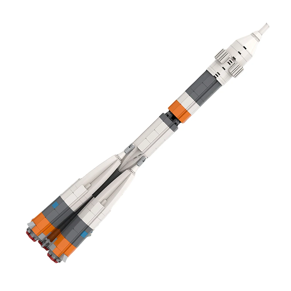 Ultimate Soyuz Rocket A-2 Building Block Set, Soyuz Rocket Model Toys, Outer Space Rocket for Kids and Adults (589 Pieces)