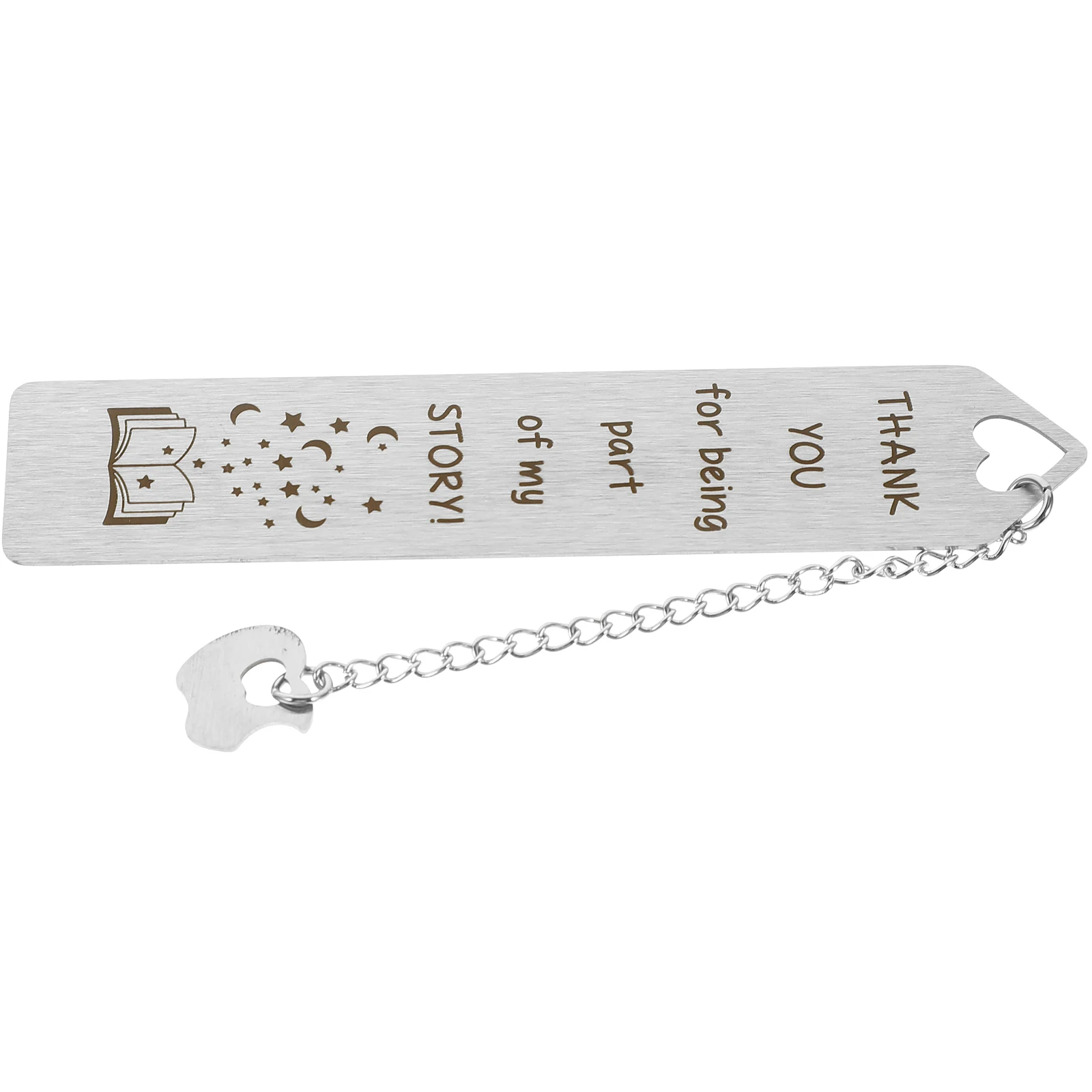 Creative Bookmarks Stainless Steel Lightweight Compact Funny Metal Bookmark for Kids Women Students Teachers Family Gift