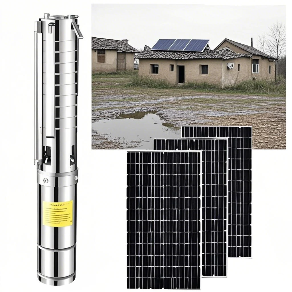 48V DC 600W 3 Inch  Submersible Pump 82m Head 4m³/h Flow Stainless Steel Impeller for Agricultural Irrigation