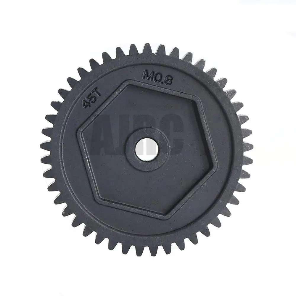 AJRC Harden Steel Spur Gear 45T 0.8M 32P #8053 11T Motor Teeth For 1/10 RC Model Crawler Traxxas TRX-4 TRX4 TRX-6