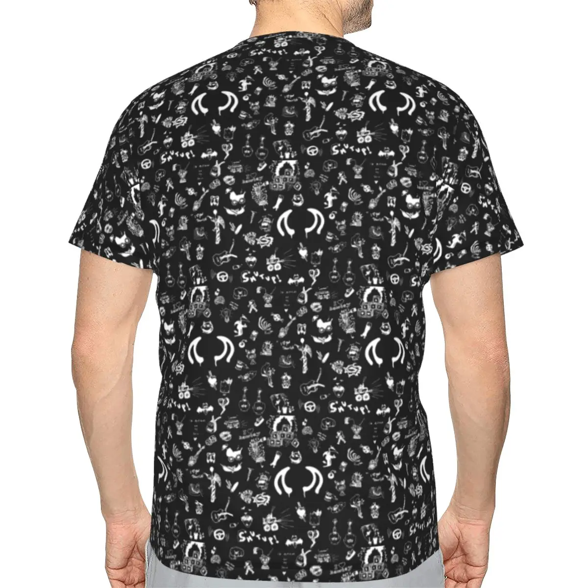 Yungblud Drawings Tattoo Sheet 100% Cotton T-Shirt Men'sFashion T Shirts Men Crew Neck Short Sleeve