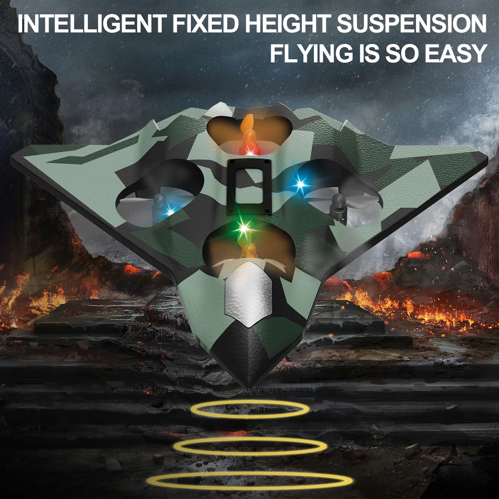 Samolot zdalnie sterowany 2.4GHz, elektryczny, z pianki EPP, RC, myśliwski, z funkcją odwrócenia 360 stopni, prezent dla dzieci na święta.