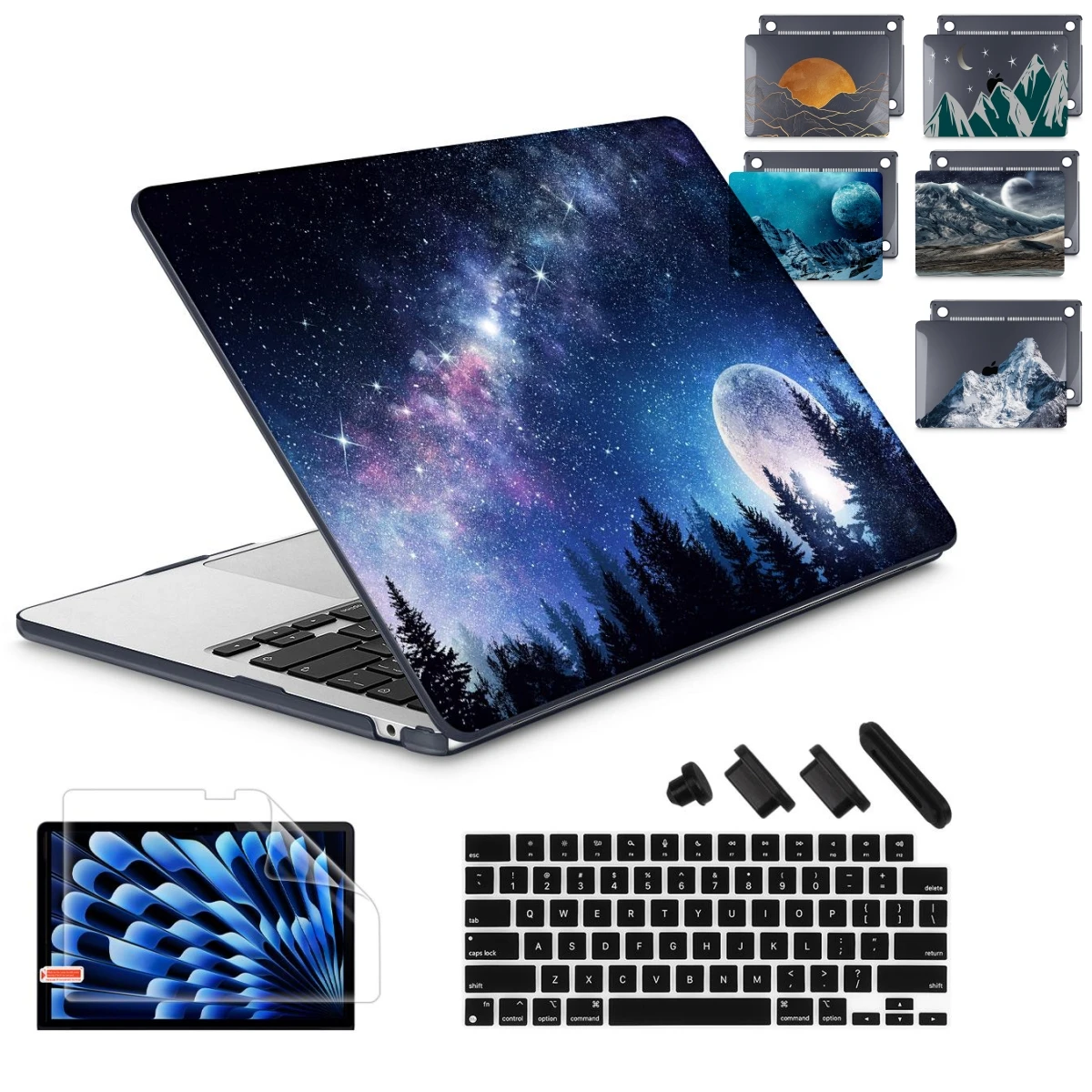 

Starry Sky Hard case for Macbook M4 2024 A3401 2023 M2 Air 15 13 A2941 A2681 A2337 Pro14 16 A2442 A2980 Pro13 inch M1 Retina 12