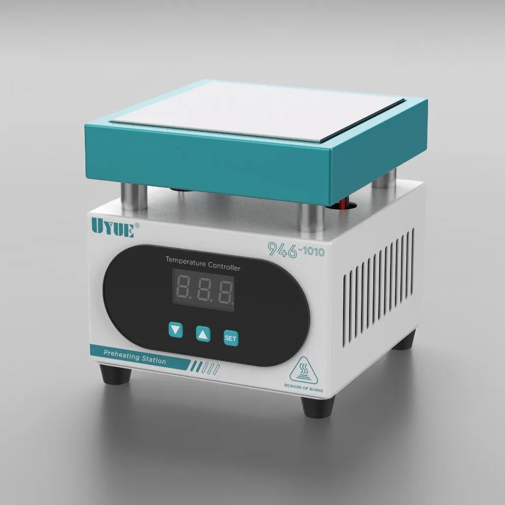 UYUE 946-1010 Elektronische Heizplatte Vorheizen Digitale Vorwärmstation 100x100mm Für PCB SMD Heizlampe Entlöten 220V