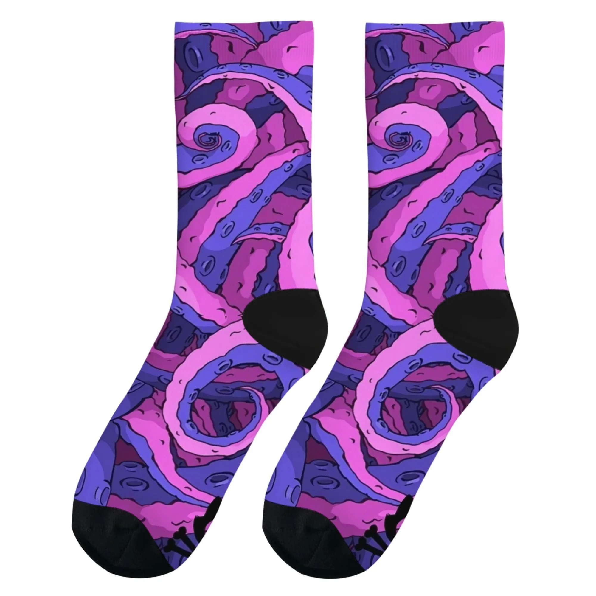 للجنسين مخالب الأخطبوط مخالب الهيب هوب طاقم الجوارب الأرجواني الوردي مريحة الشارع الشهير عادية الرياضة اليومية والاستخدام في الهواء الطلق