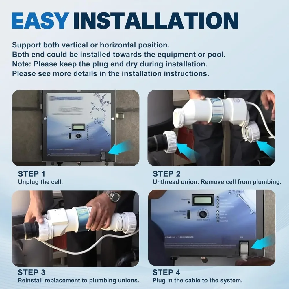شعبية - خلية الملح تصل إلى 40000 جالون مولد كلورني لحمام السباحة لخلية الملح البديلة لحمام السباحة في المياه المالحة، PL7106 - شحن مجاني #5