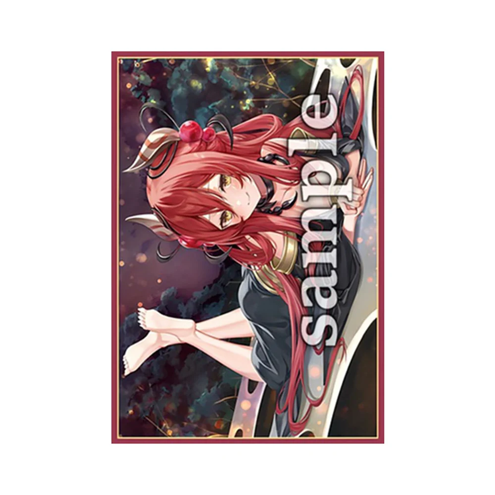 63x90mm 50PCS Holographic YGO Card Sleeves Anime Cartoon Board Game Toploading Trading Illustration Card Protector