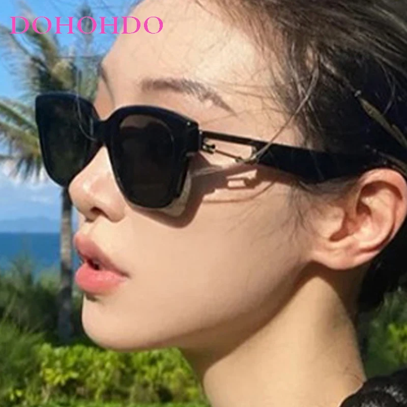 

Personality Hanging Buckle Decorative Square Sunglasses Women Men Luxury Brand Design Outdoor Sports Driving Sun Glasses UV400