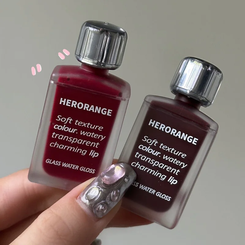 HERORANGE HR567 Transparent Ice Velvet Lip Glaze Matte Matte Pigment Lipstick Lip Gloss Student Affordable Makeup view 4