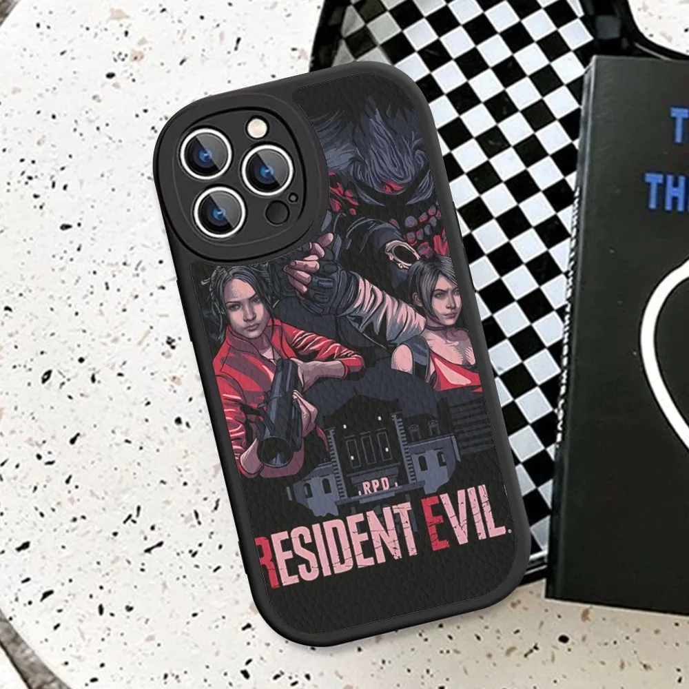 Video Game Resident Evil Phone Case Hard Leather For iPhone 14 13 12 Mini 11 14 Pro Max Xs X Xr 7 8 Plus Fundas