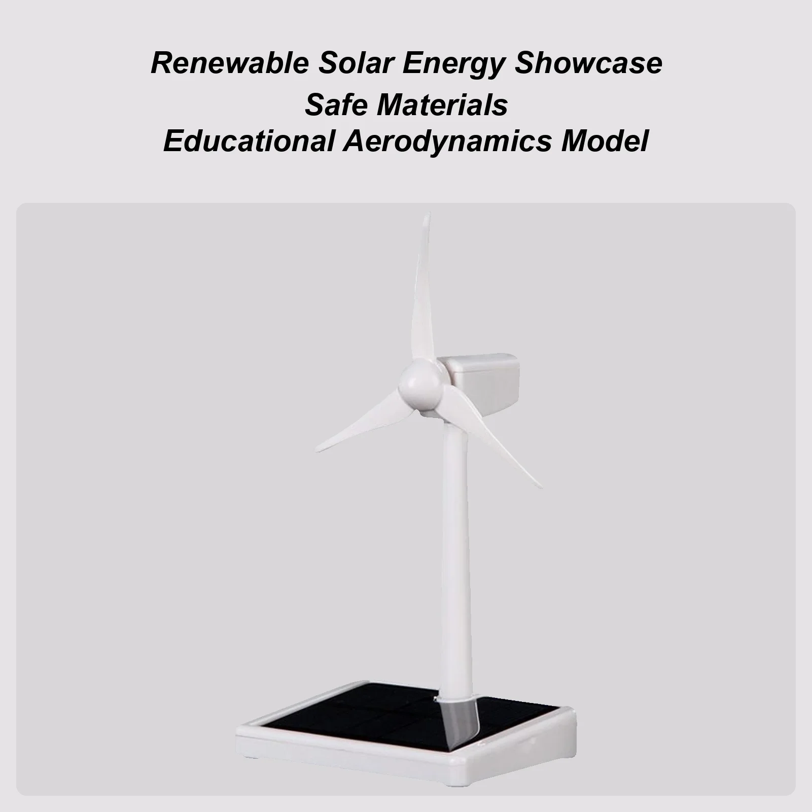 

Solar Windmill Model Educational Desk Windmill Model Science Teaching Craft Decoration Ornament For Garden Home Desktop